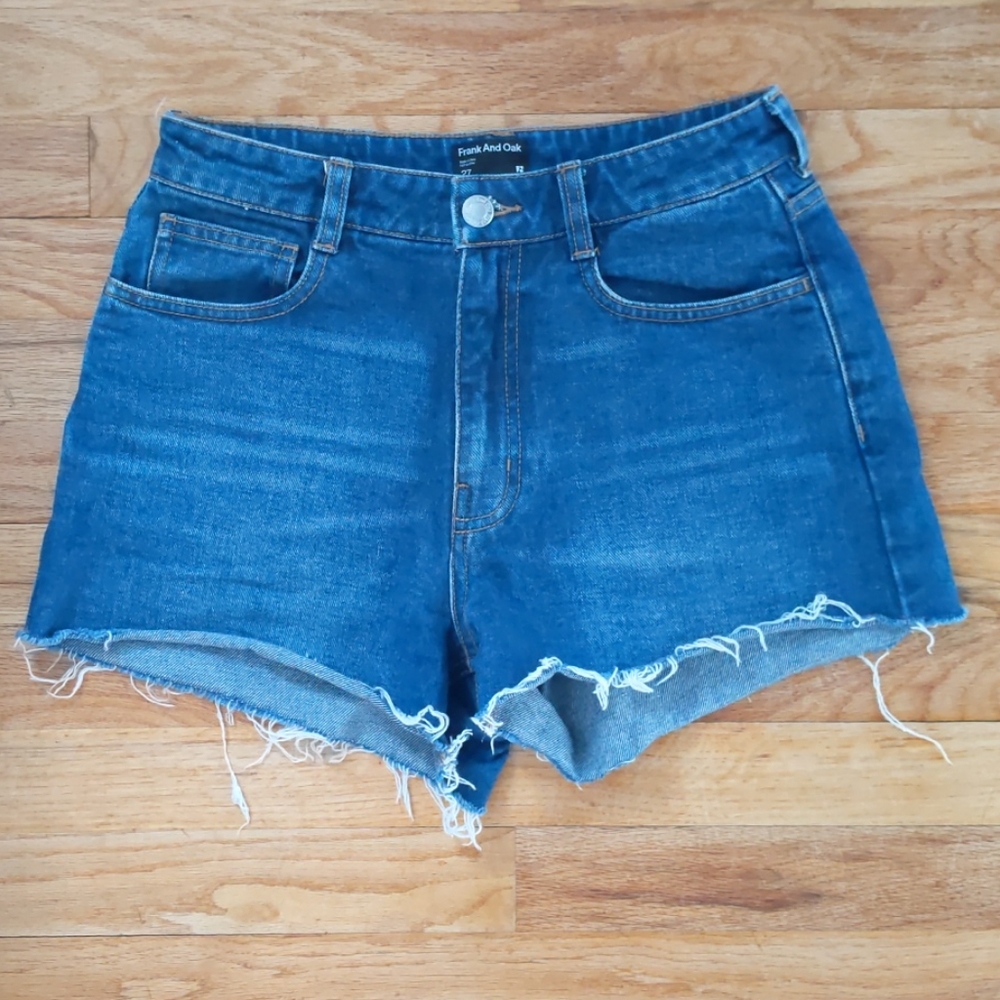 High Rise Denim Shorts